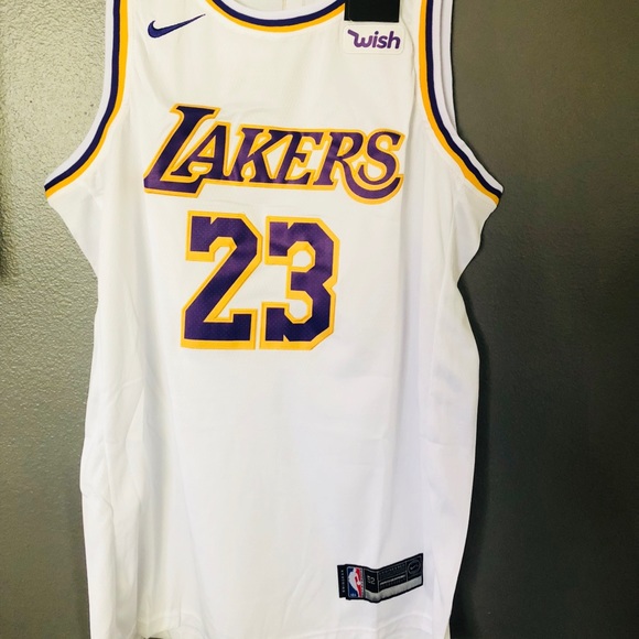lebron lakers jersey white